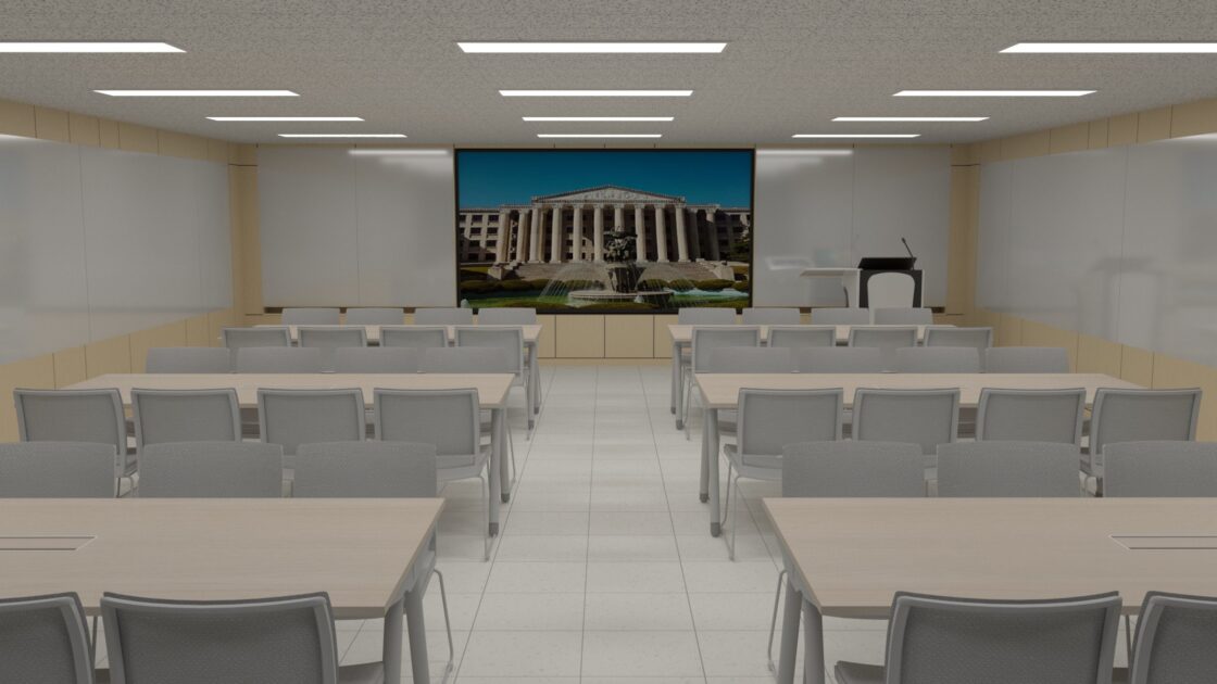 경희대학교 네오르네상스관 102호 강의실 개선공사 시안