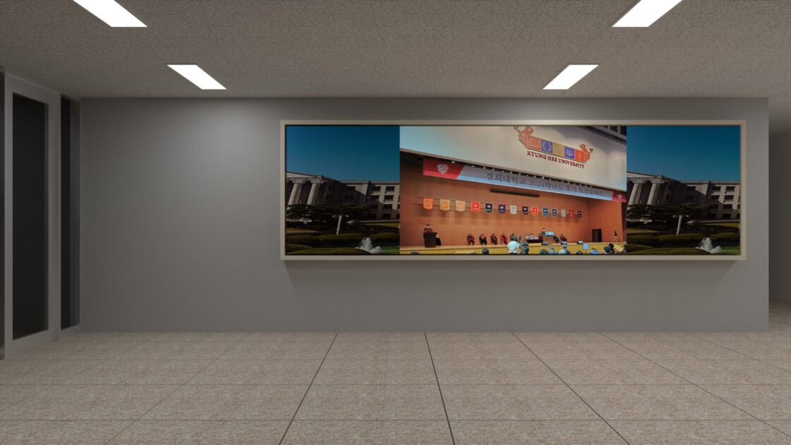 경희대학교 국제캠퍼스 공과대학 1F 로비 사이니지 설치
